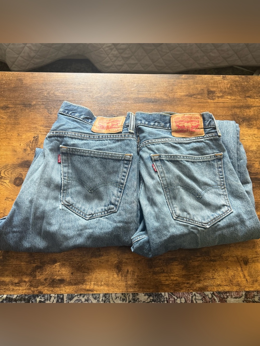 Lot Of 2 Levis 550 Relaxed Fit Jeans Men 34x32 Blue Denim Tapered Leg 00550-4891